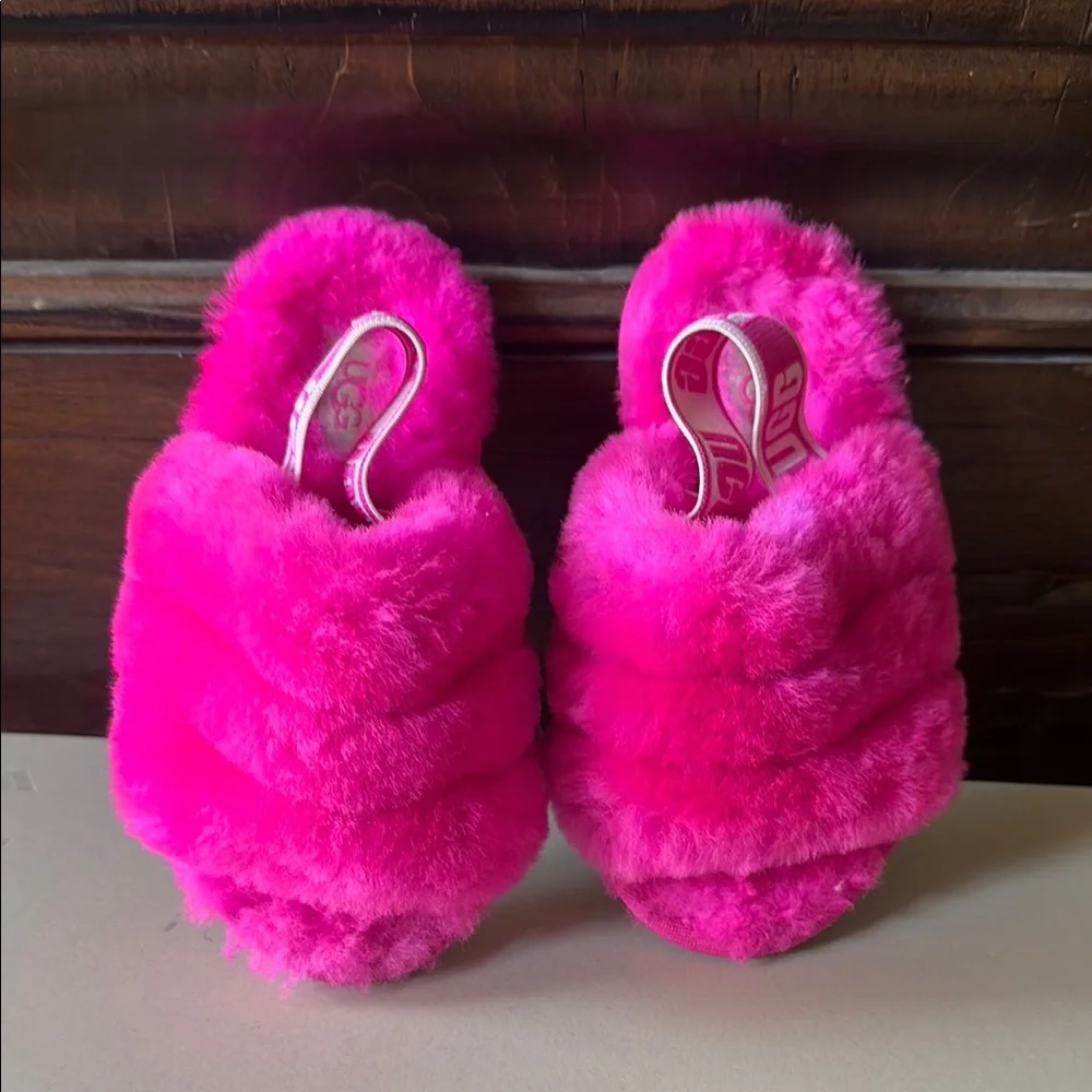 Ugg Fuzzy Pink Slippers